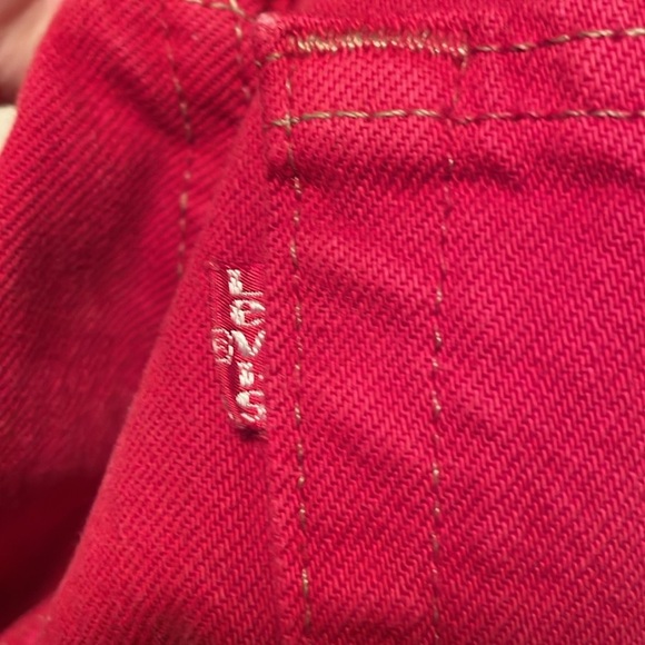 Vintage 1991 Levi's red 532 jeans high waisted size 24 (vintage 28) - Picture 14 of 14